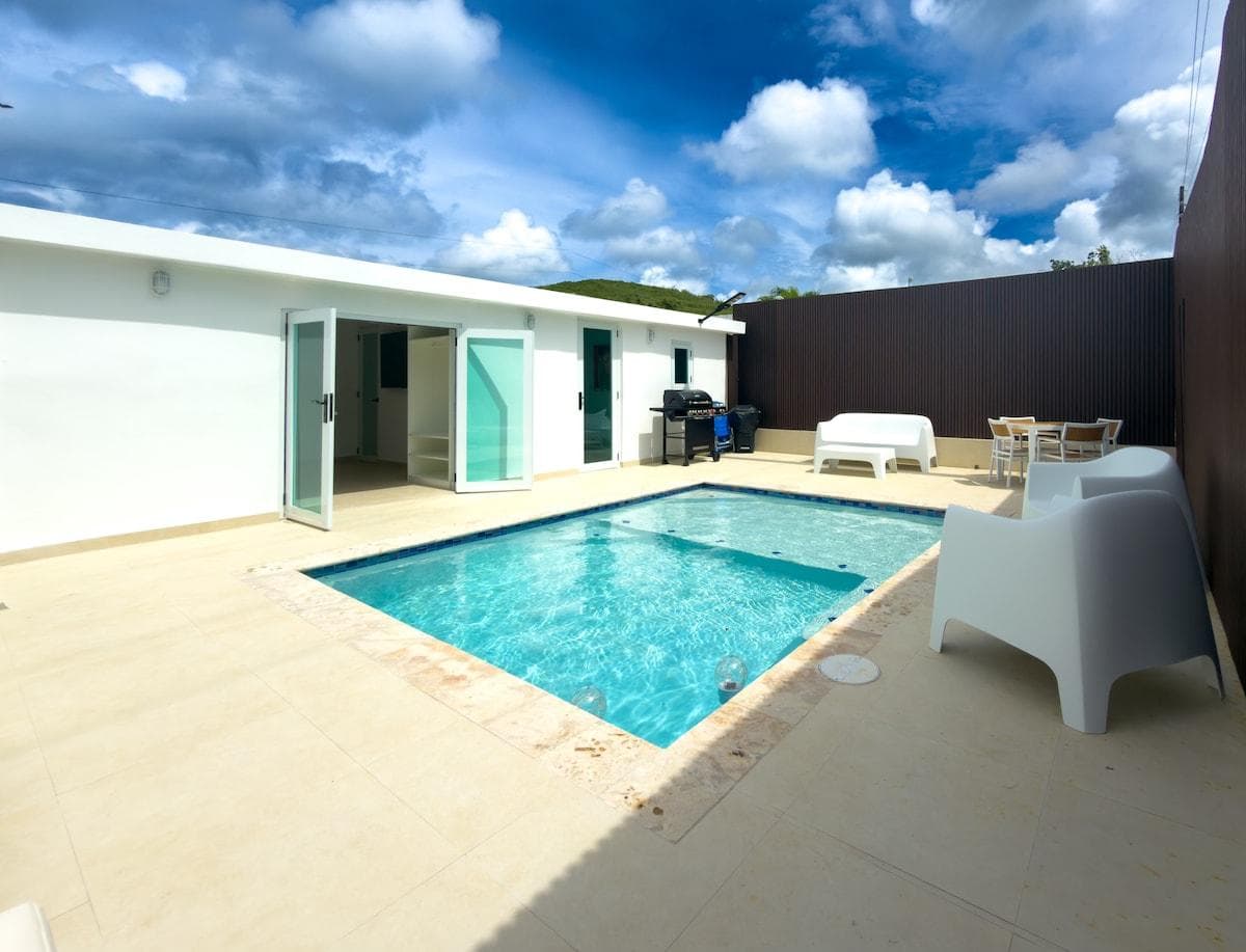 Pool area. POOL is around 4'-5' deep